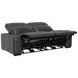 Ferrara Black Leather 93" Zero Gravity Power Reclining Sofa with Power Headrest and USB Charging