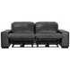 Ferrara Black Leather Zero Gravity Power Reclining Living Room Set with Power Headrest and USB Charging