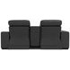 Ferrara Black Leather 87" Zero Gravity Power Reclining Console Loveseat with Power Headrest and USB Charging