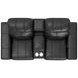 Ferrara Black Leather 87" Zero Gravity Power Reclining Console Loveseat with Power Headrest and USB Charging