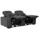 Ferrara Black Leather 87" Zero Gravity Power Reclining Console Loveseat with Power Headrest and USB Charging