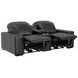 Ferrara Black Leather 87" Zero Gravity Power Reclining Console Loveseat with Power Headrest and USB Charging
