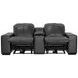 Ferrara Black Leather Zero Gravity Power Reclining Living Room Set with Power Headrest and USB Charging