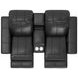 Ferrara Black Leather 87" Zero Gravity Power Reclining Console Loveseat with Power Headrest and USB Charging