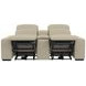 Ferrara Smoke Leather 87" Zero Gravity Power Reclining Console Loveseat with Power Headrest and USB Charging