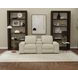 Ferrara Smoke Leather 87" Zero Gravity Power Reclining Console Loveseat with Power Headrest and USB Charging