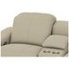 Ferrara Smoke Leather 87" Zero Gravity Power Reclining Console Loveseat with Power Headrest and USB Charging