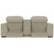 Ferrara Smoke Leather 87" Zero Gravity Power Reclining Console Loveseat with Power Headrest and USB Charging