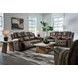 Windsley Driftwood 82" Reclining Loveseat with Console