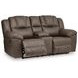 Windsley Driftwood 82" Reclining Loveseat with Console