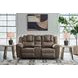 Windsley Driftwood 82" Reclining Loveseat with Console