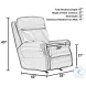 Vito Cocoa Rocker Power Recliner with Power Headrest And Lumbar