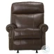 Vito Brown Rocker Power Recliner with Power Headrest And Lumbar