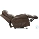 Vito Brown Rocker Power Recliner with Power Headrest And Lumbar