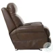 Vito Brown Rocker Power Recliner with Power Headrest And Lumbar