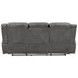 Conrad Gray Reclining Sofa With Drop Down Table