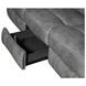 Conrad Gray Reclining Sofa With Drop Down Table