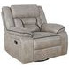 Greer Taupe Swivel Glider Recliner