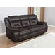 Greer Dark Brown Reclining Sofa