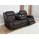 Greer Dark Brown Reclining Sofa