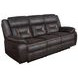 Greer Dark Brown Reclining Sofa