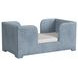 Thoe Blue Upholstered Toddler Bed