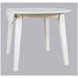 Simplicity Paperwhite Round Drop Leaf Dining Table