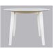 Simplicity Paperwhite Round Drop Leaf Dining Table