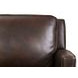 Arden Chestnut Leather Upholstered Accent Chair
