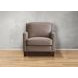 Arden Taupe Leather Upholstered Accent Chair
