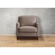 Arden Taupe Leather Upholstered Accent Chair