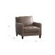 Arden Taupe Leather Upholstered Accent Chair