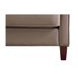 Arden Taupe Leather Upholstered Accent Chair