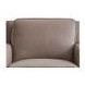 Arden Taupe Leather Upholstered Accent Chair