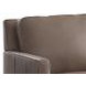 Arden Taupe Leather Upholstered Accent Chair