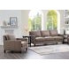 Arden Taupe Leather Upholstered Accent Chair