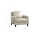 Arden Vanilla Leather Upholstered Accent Chair