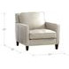 Arden Vanilla Leather Upholstered Accent Chair
