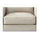 Arden Vanilla Leather Upholstered Accent Chair