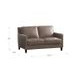Arden Taupe Leather 60" Loveseat