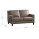 Arden Taupe Leather 60" Loveseat