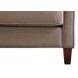 Arden Taupe Leather 60" Loveseat