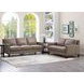 Arden Taupe Leather 60" Loveseat