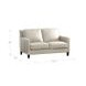 Arden Vanilla Leather 60" Loveseat