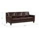 Arden Chestnut Leather 86" Sofa