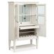Silverwillow Egg Shell White 2 Glass Door Display Cabinet with LED Light