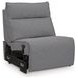 ModMax II Salt and Pepper Performance Fabric 7 Piece Modular Power Reclining Sectional with USB Charging