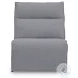 Modmax Salt And Pepper Performance Fabric 6 Piece Power Reclining Sectional with LAF Chaise