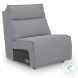 Modmax Salt And Pepper Performance Fabric Power Reclining Sofa Sectional
