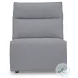 Modmax Salt And Pepper Performance Fabric 6 Piece Power Reclining Sectional with LAF Chaise